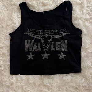Morgan Wallen Black Graphic Women's Crop Top